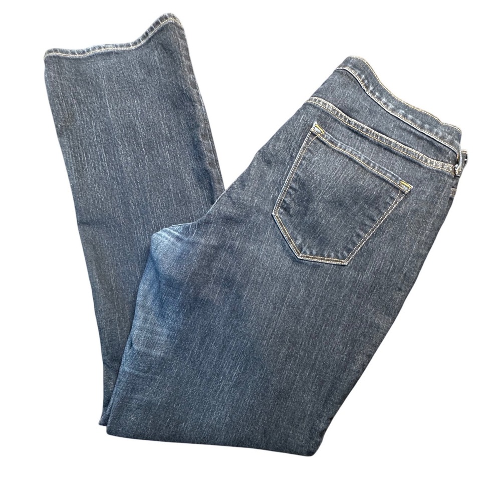 Old Navy Curvy Profile Mid-Rise Dark Wash Jeans 16 Long Bootcut Stretch Denim